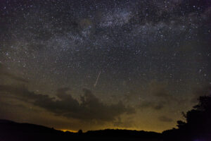 Starry night sky over Big Meadows, Shenandoah National Park